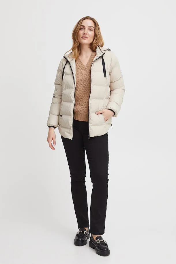 2359- Beige Puffer Jacket