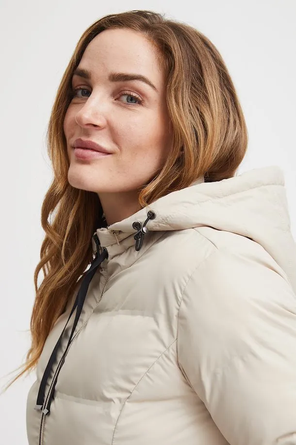 2359- Beige Puffer Jacket