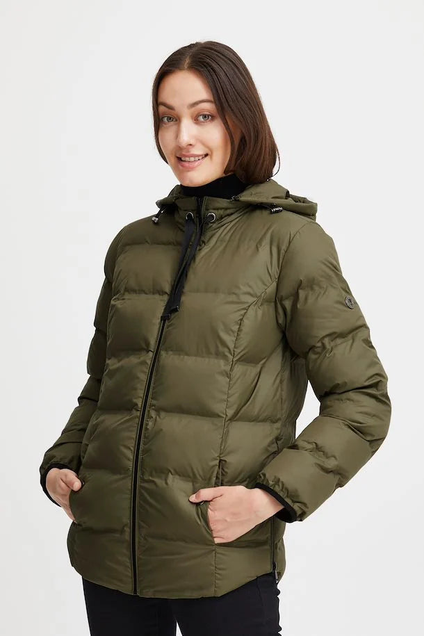 2359- Green Puffer Jacket- Fransa