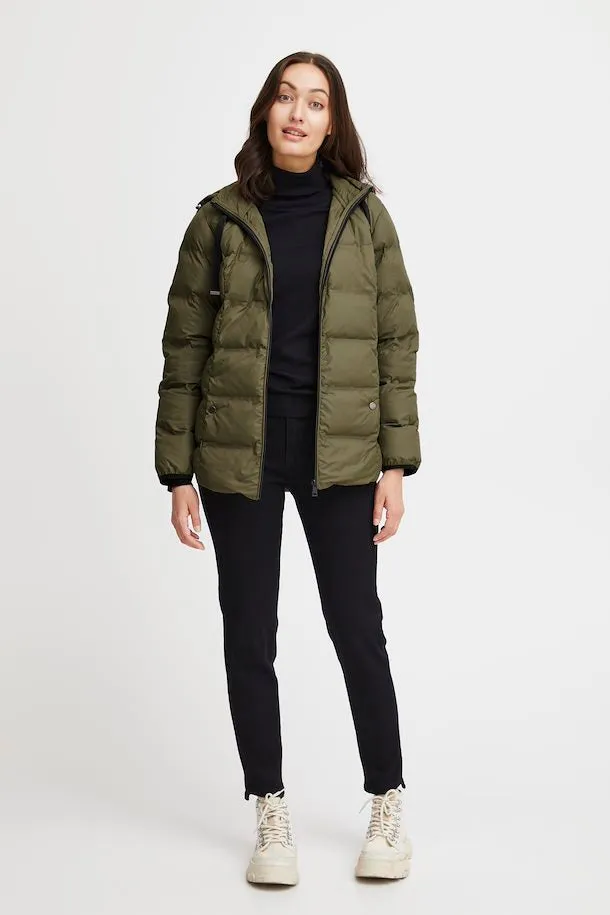 2359- Green Puffer Jacket- Fransa