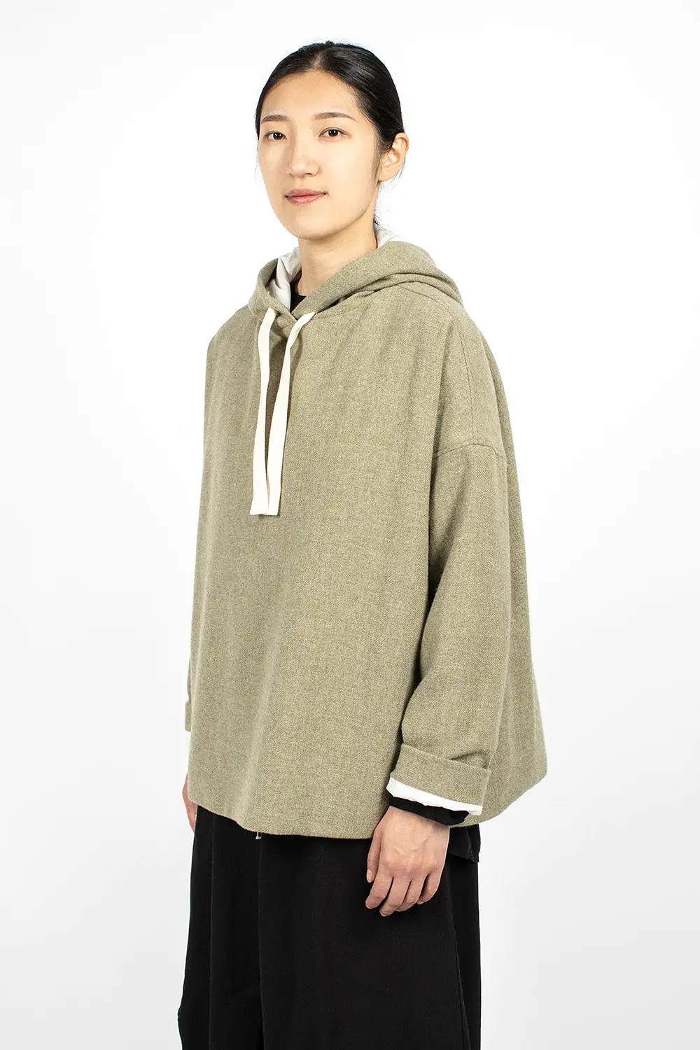 40_210 Oversized Hoodie Olive