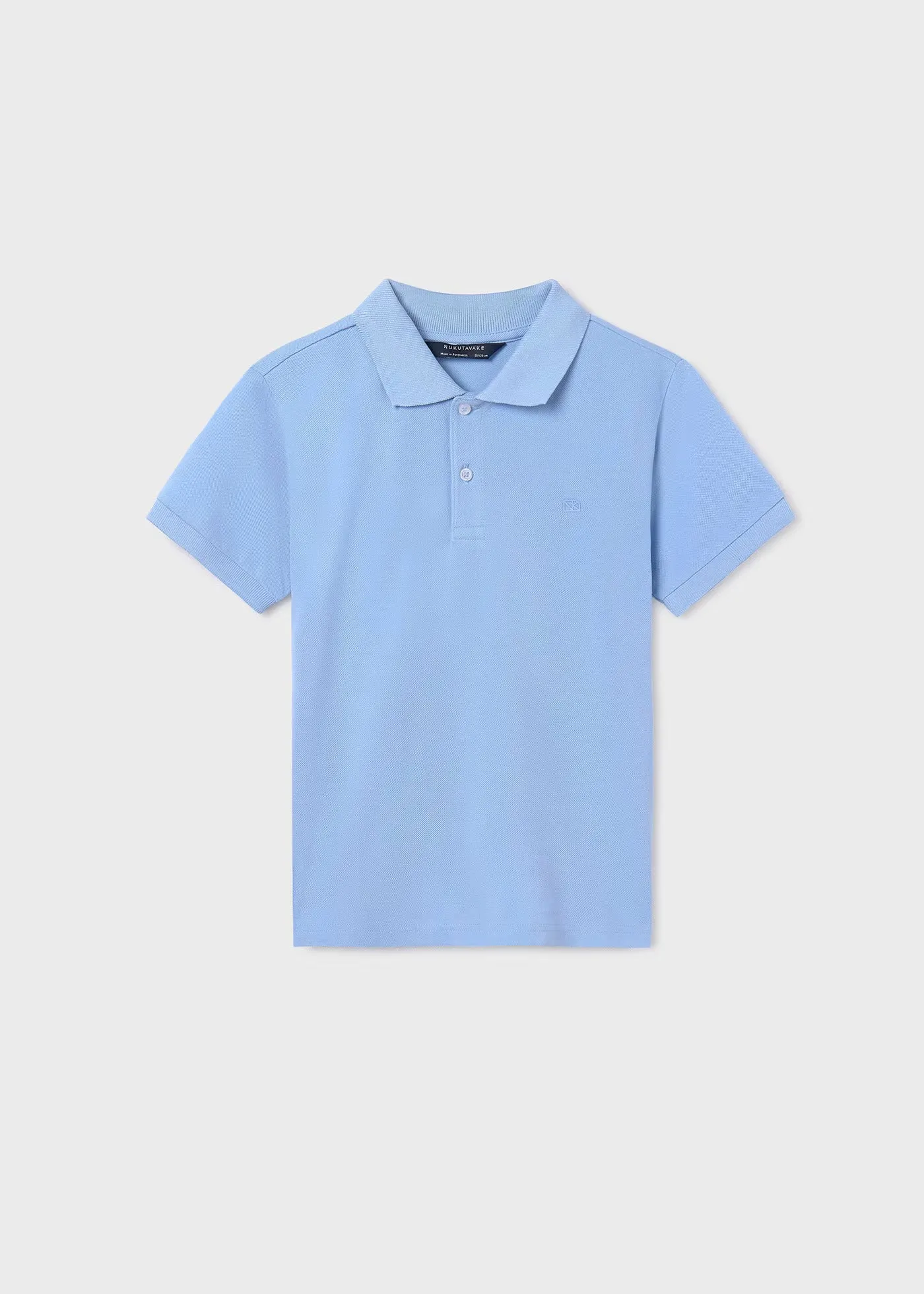 890 - Basic s/s polo for teen boy - Sky Blue