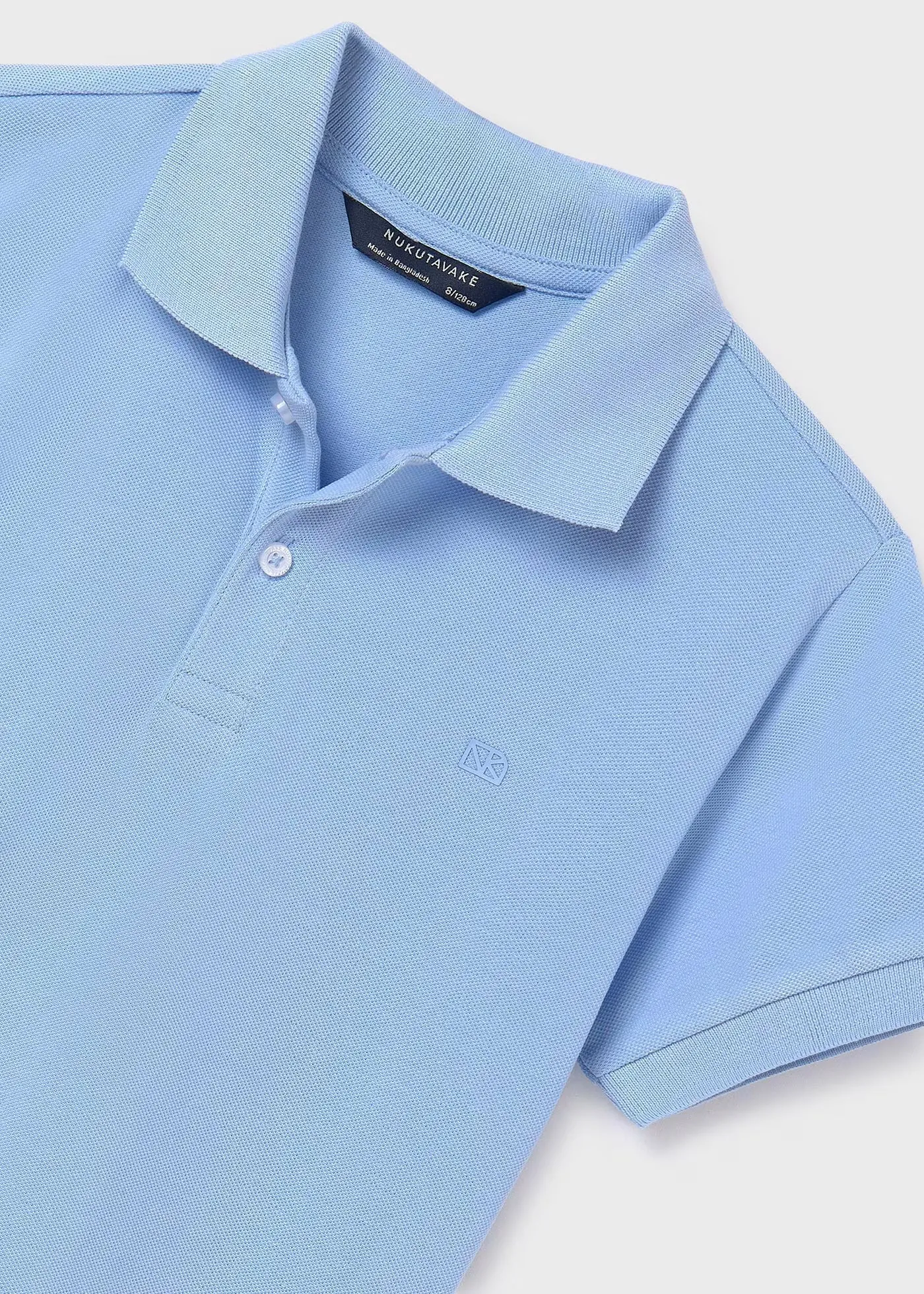 890 - Basic s/s polo for teen boy - Sky Blue