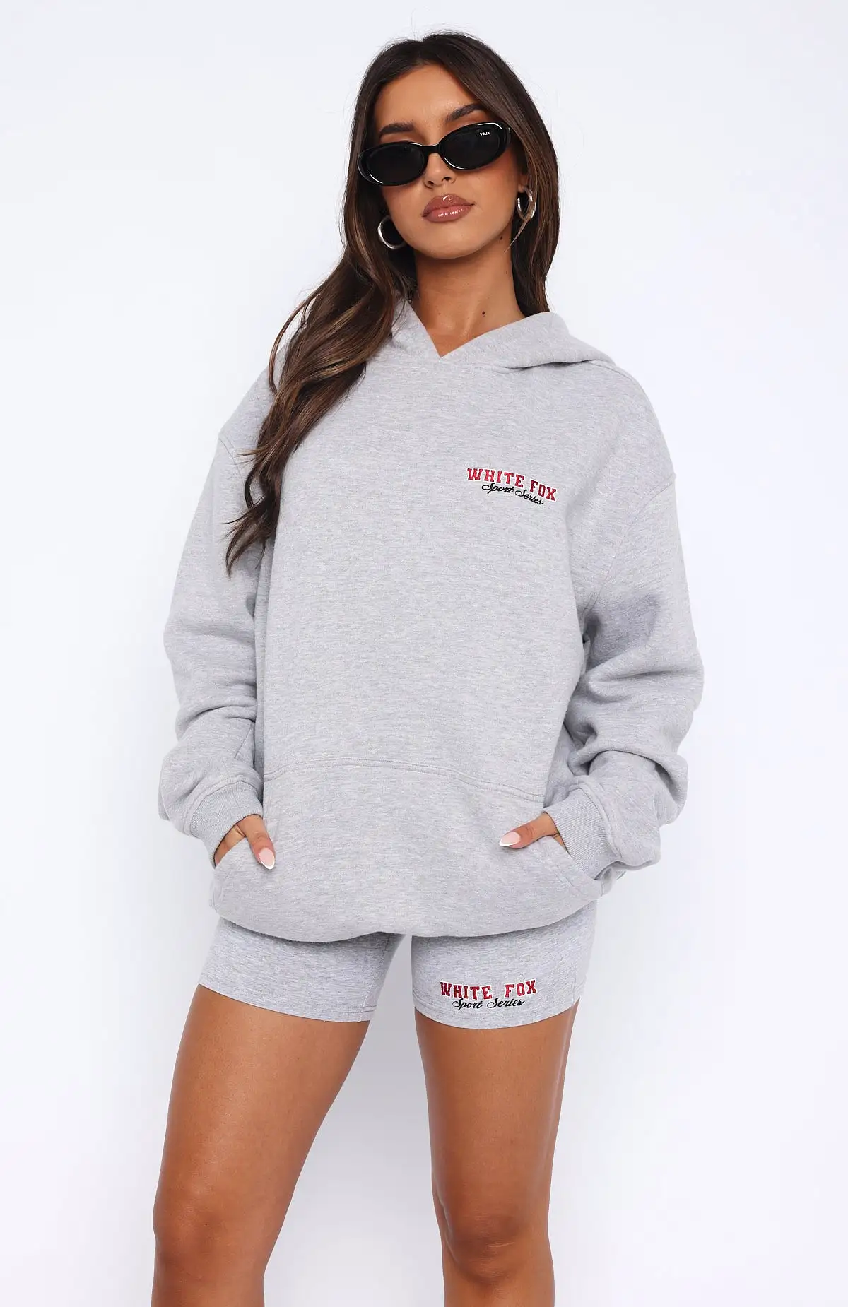 A Power Move Oversized Hoodie Grey Marle