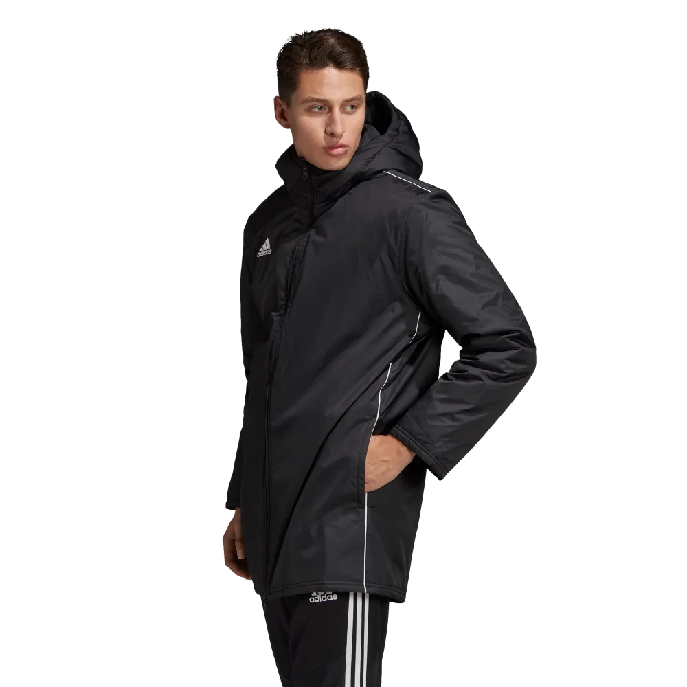 Adidas Adult Core 18 Stadium Jacket (Black/White)