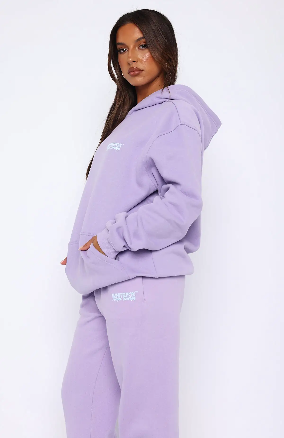 Angel Energy Oversized Hoodie Lilac