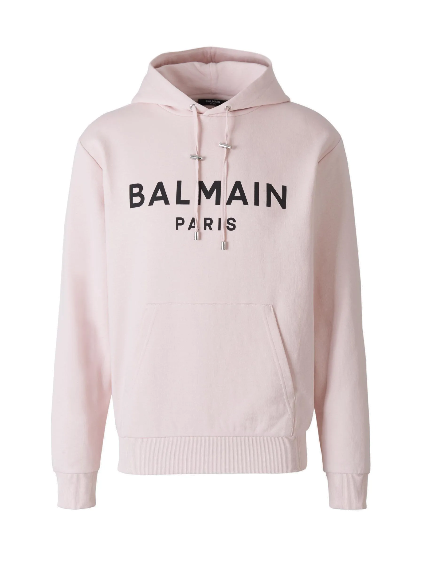 Balmain Logo Printed Drawstring Hoodie