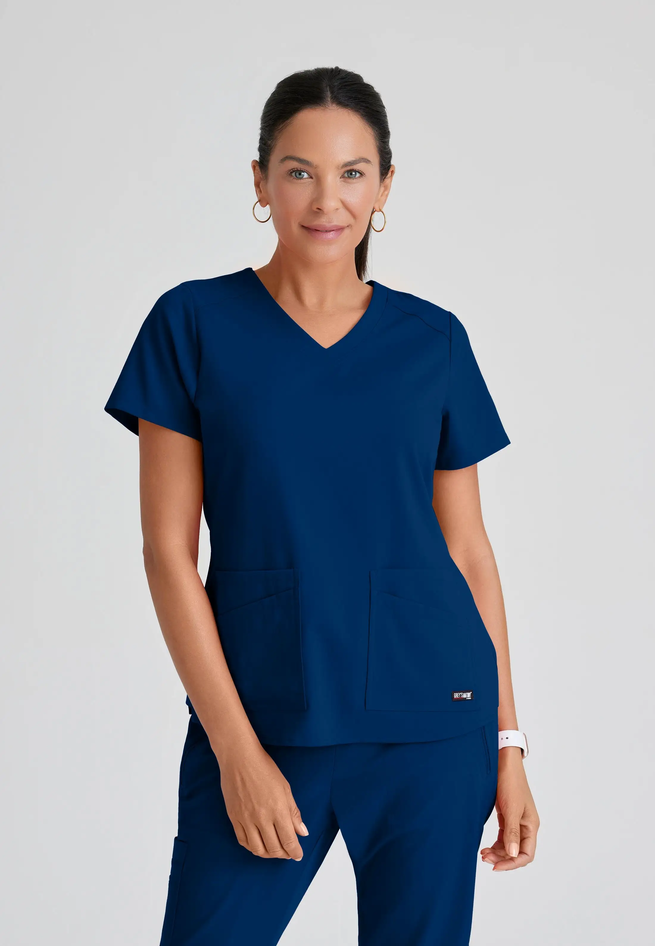 Barco Grey's Anatomy +SpandexStretch GRST011 Emma V-Neck Top