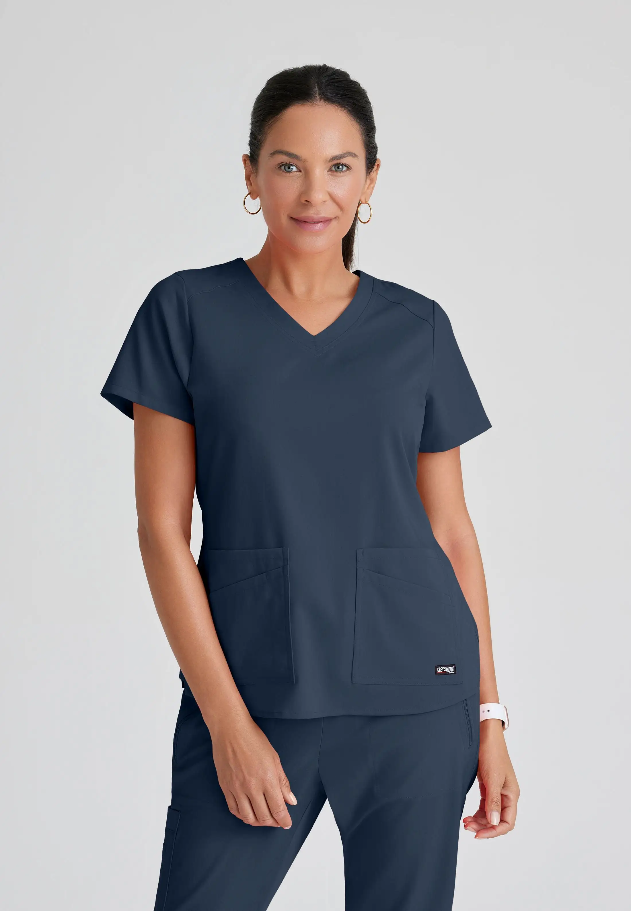 Barco Grey's Anatomy +SpandexStretch GRST011 Emma V-Neck Top