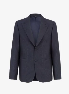 BLUE WOOL BLAZER