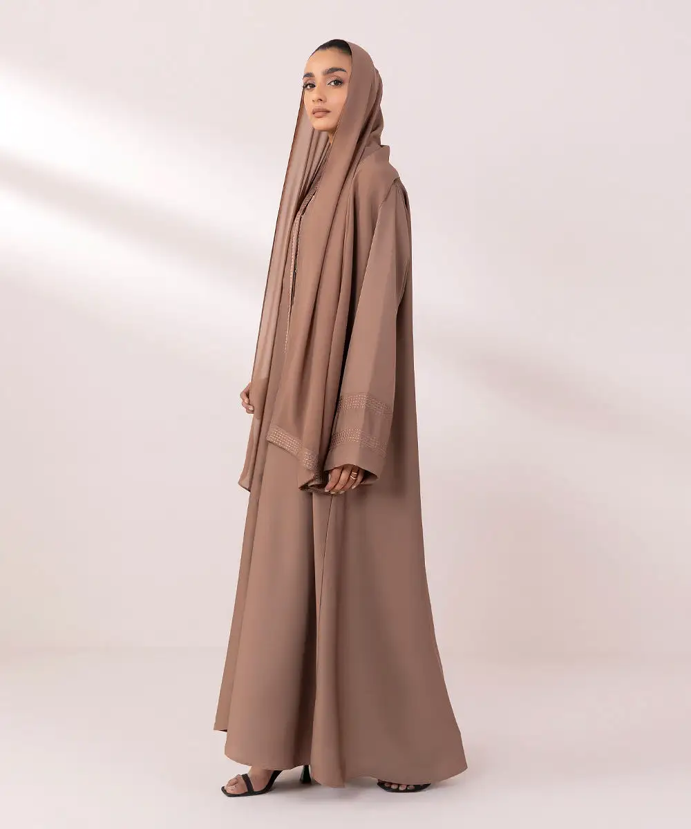 Button Through Abaya Set