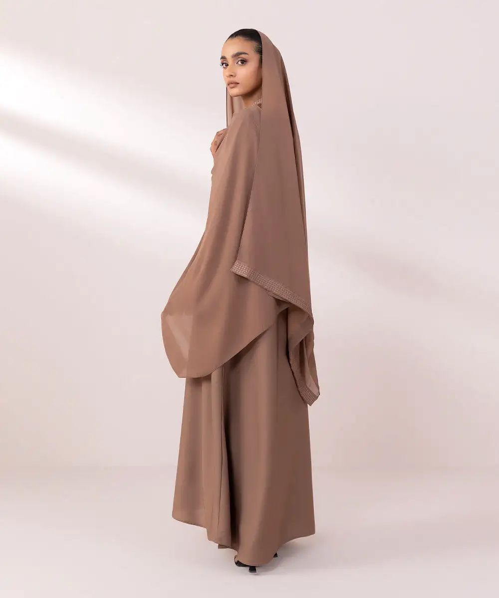 Button Through Abaya Set