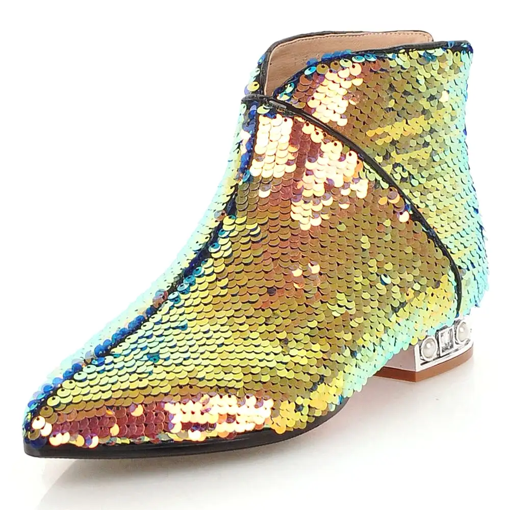 Cascade Sequin Boots