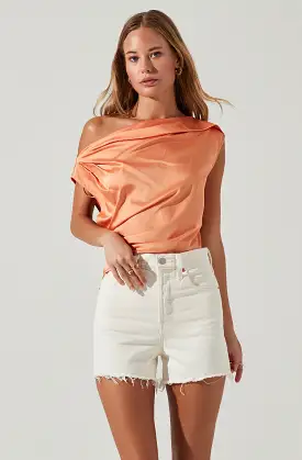 Ceres Satin Off Shoulder Top