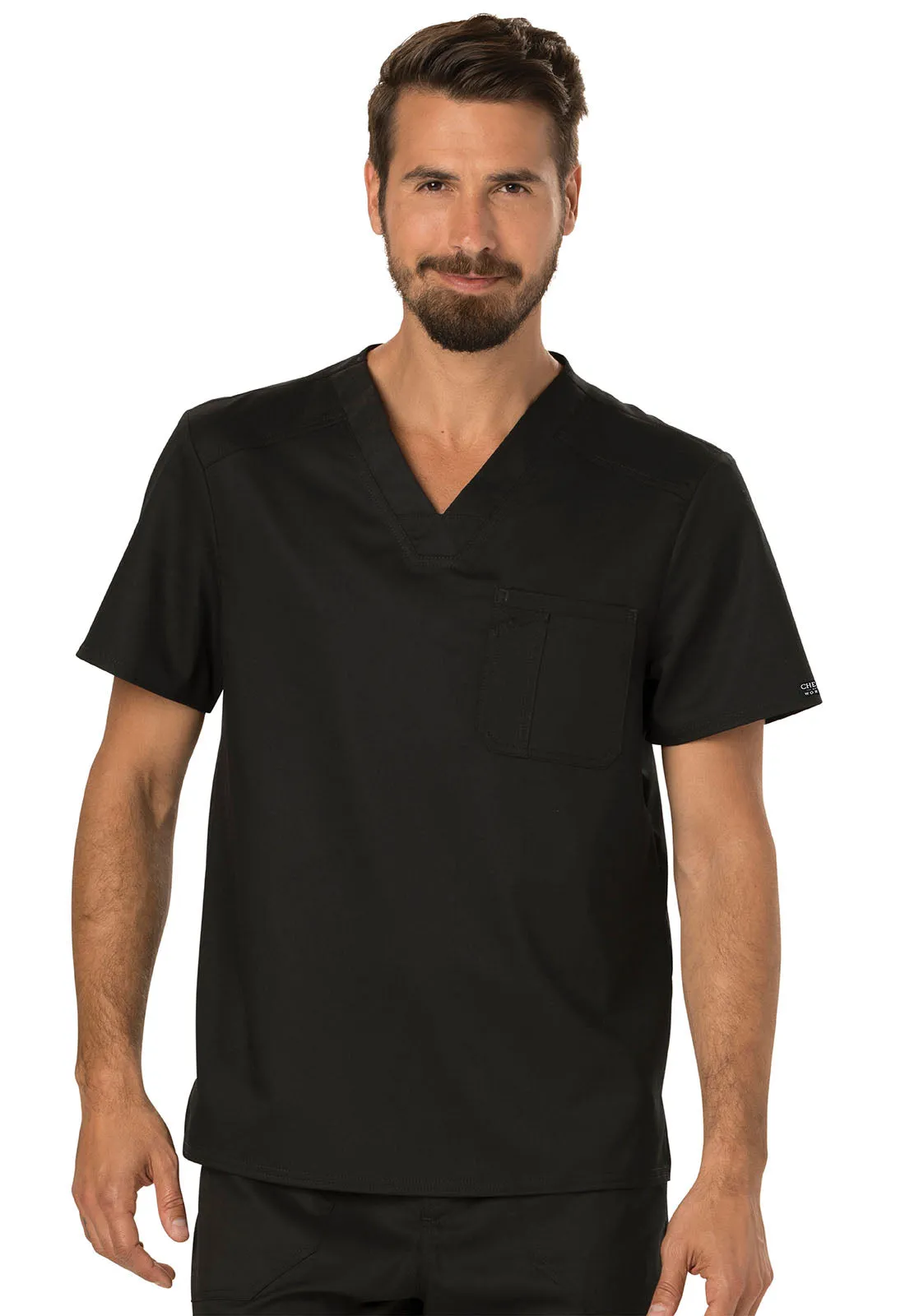 Cherokee WW690 Workwear WW Revolution Men's Tuckable V-Neck Top