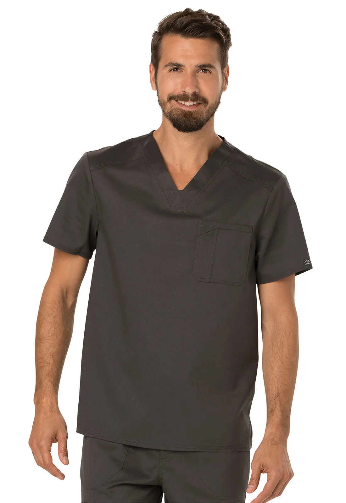 Cherokee WW690 Workwear WW Revolution Men's Tuckable V-Neck Top