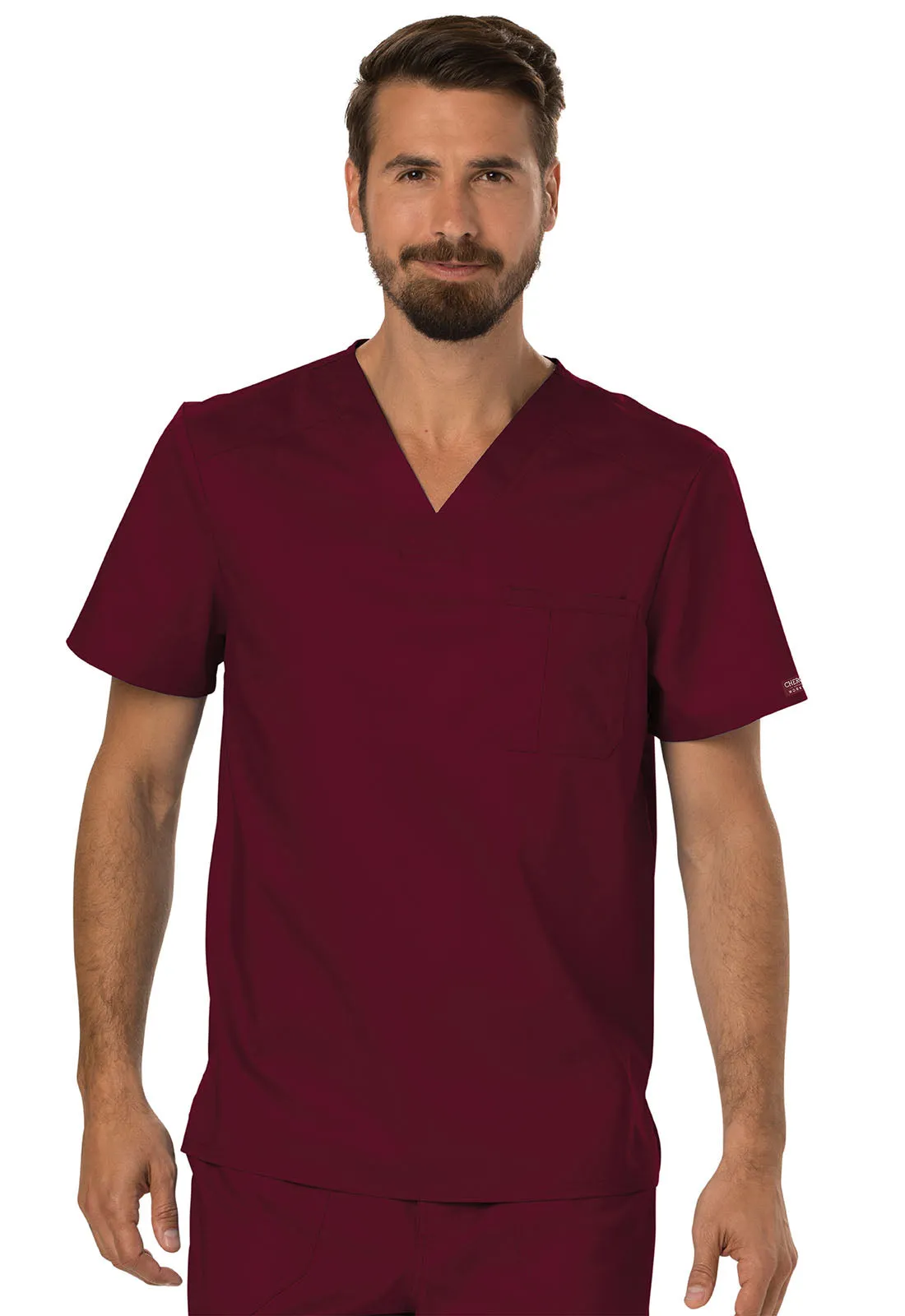 Cherokee WW690 Workwear WW Revolution Men's Tuckable V-Neck Top