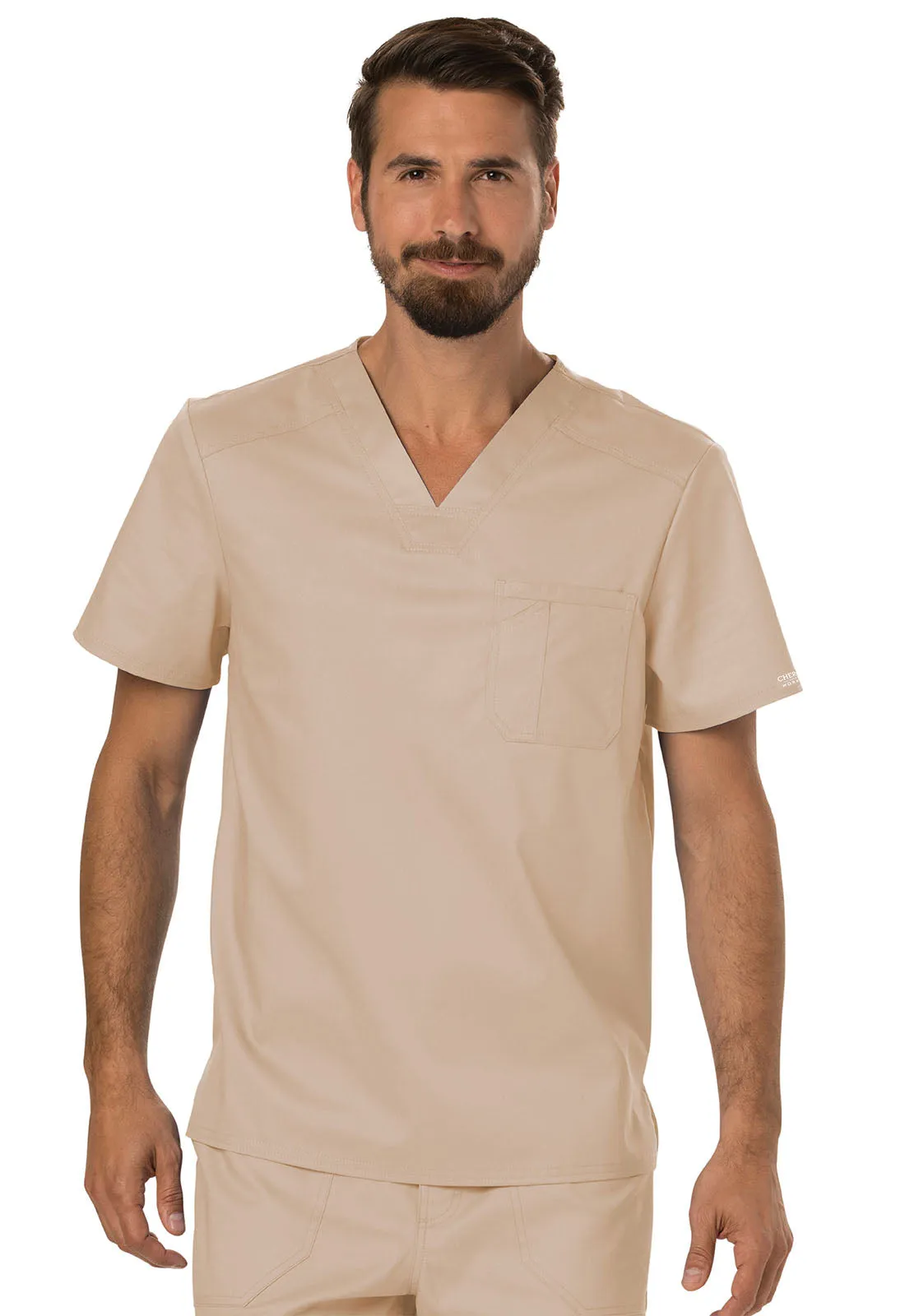 Cherokee WW690 Workwear WW Revolution Men's Tuckable V-Neck Top