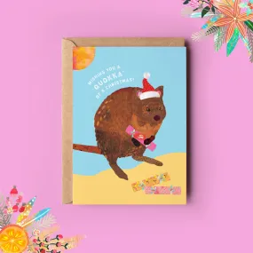 Christmas Quokka - A6 Christmas Card