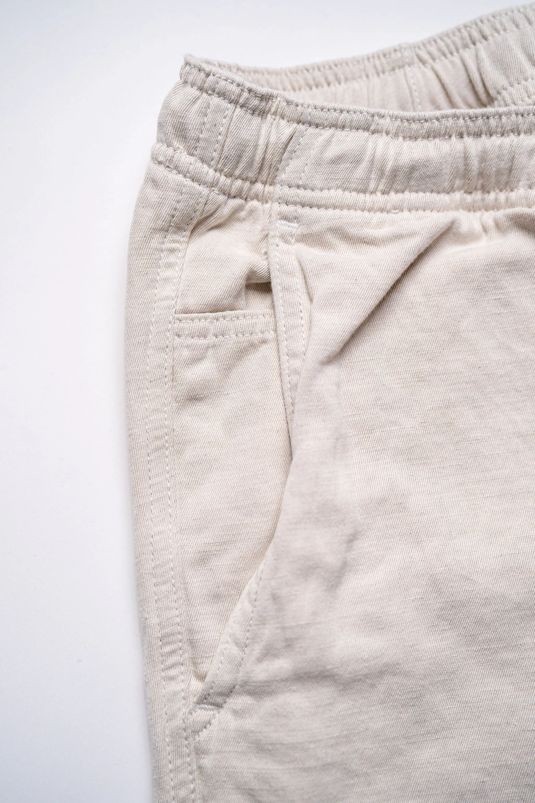 C.O.F. Drawstring Pants - Light Cotton Linen Ecru