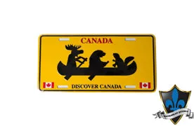 Discover Canada license plate 30cm x15cm.