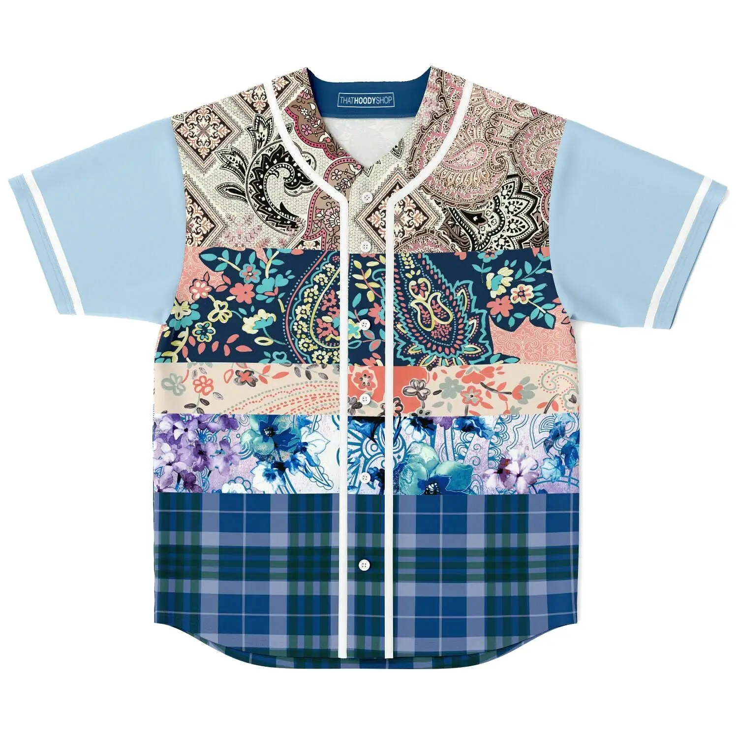 Dolores Park Paisley Button Front Jersey