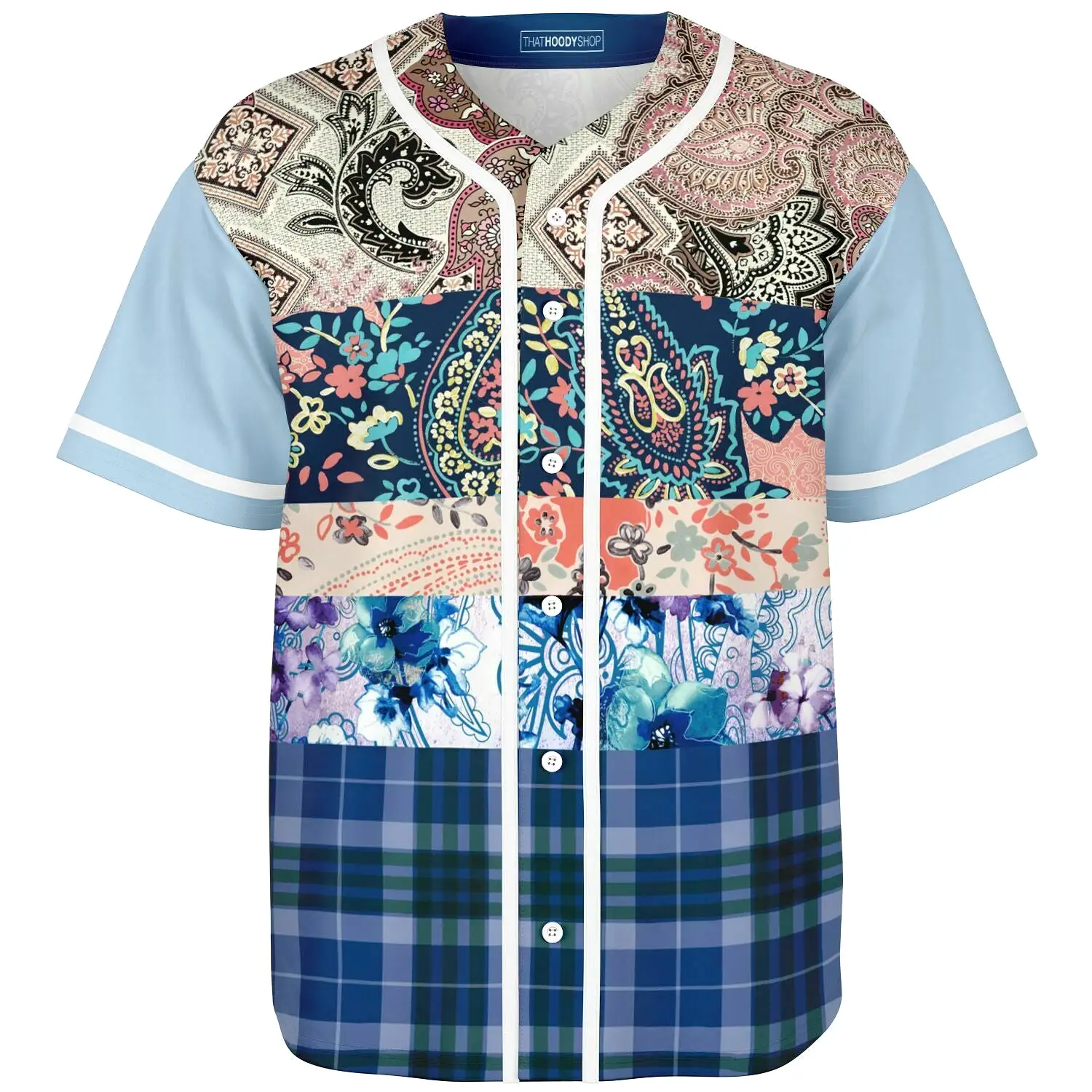 Dolores Park Paisley Button Front Jersey