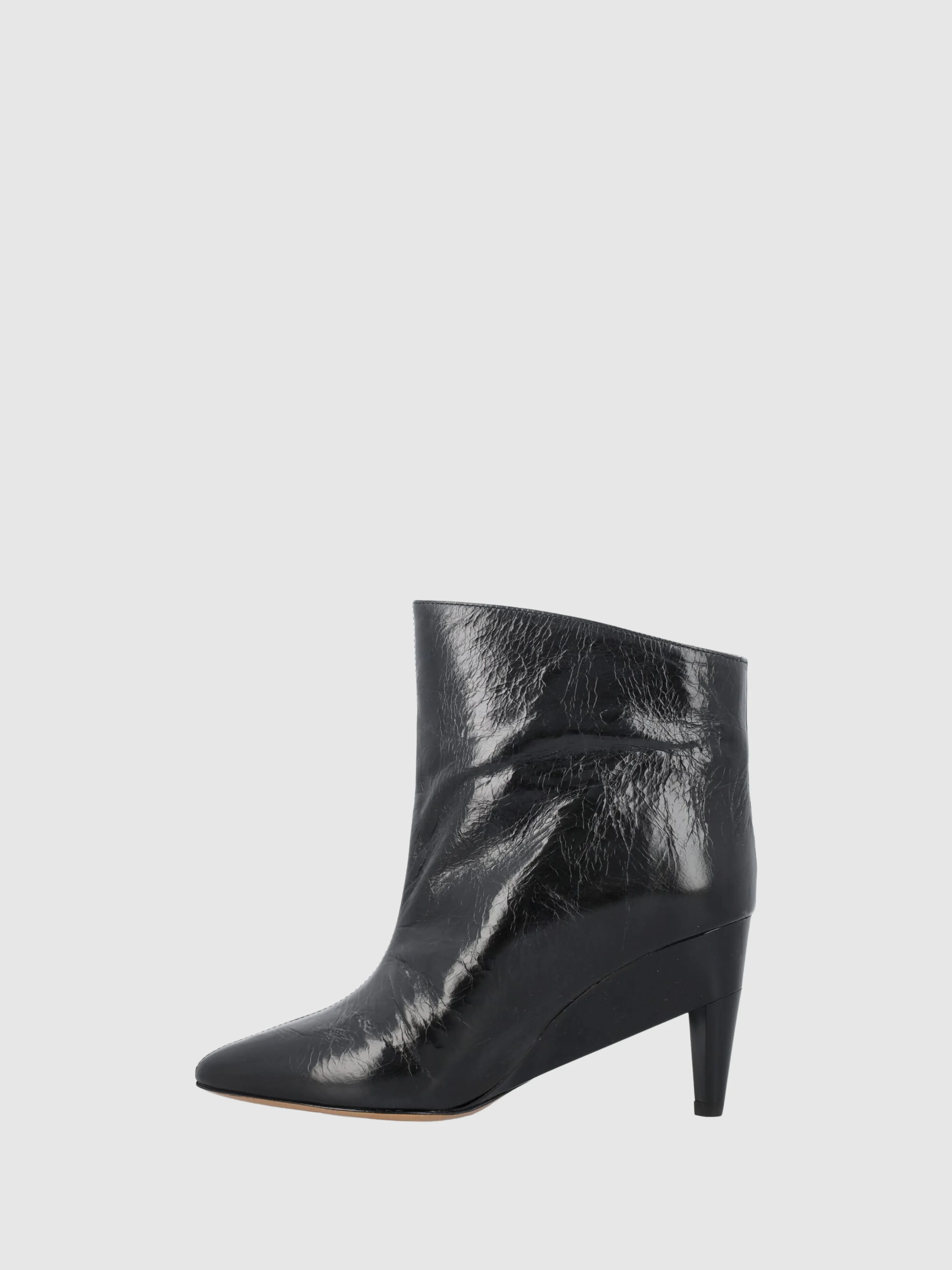 Dylvee Black Leather Ankle Boot