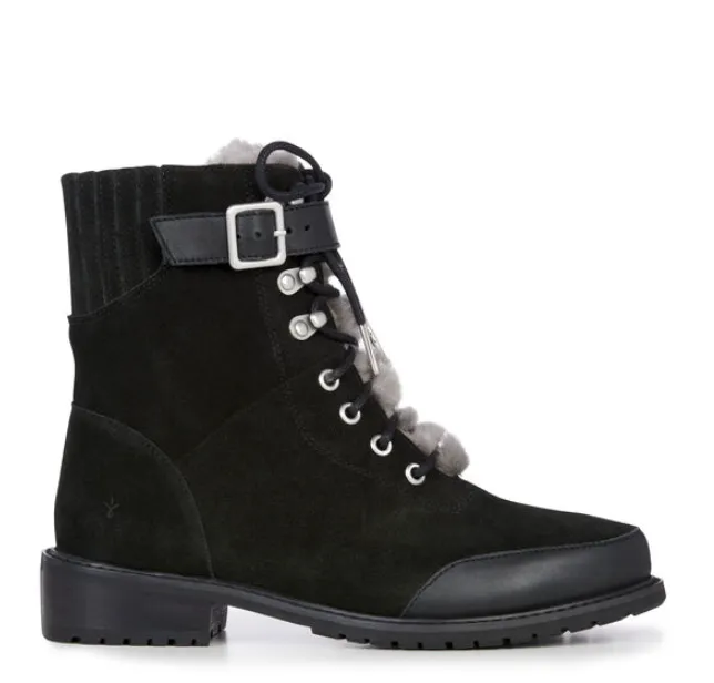 EMU Waldron Waterproof Fur Lined Boot in Black