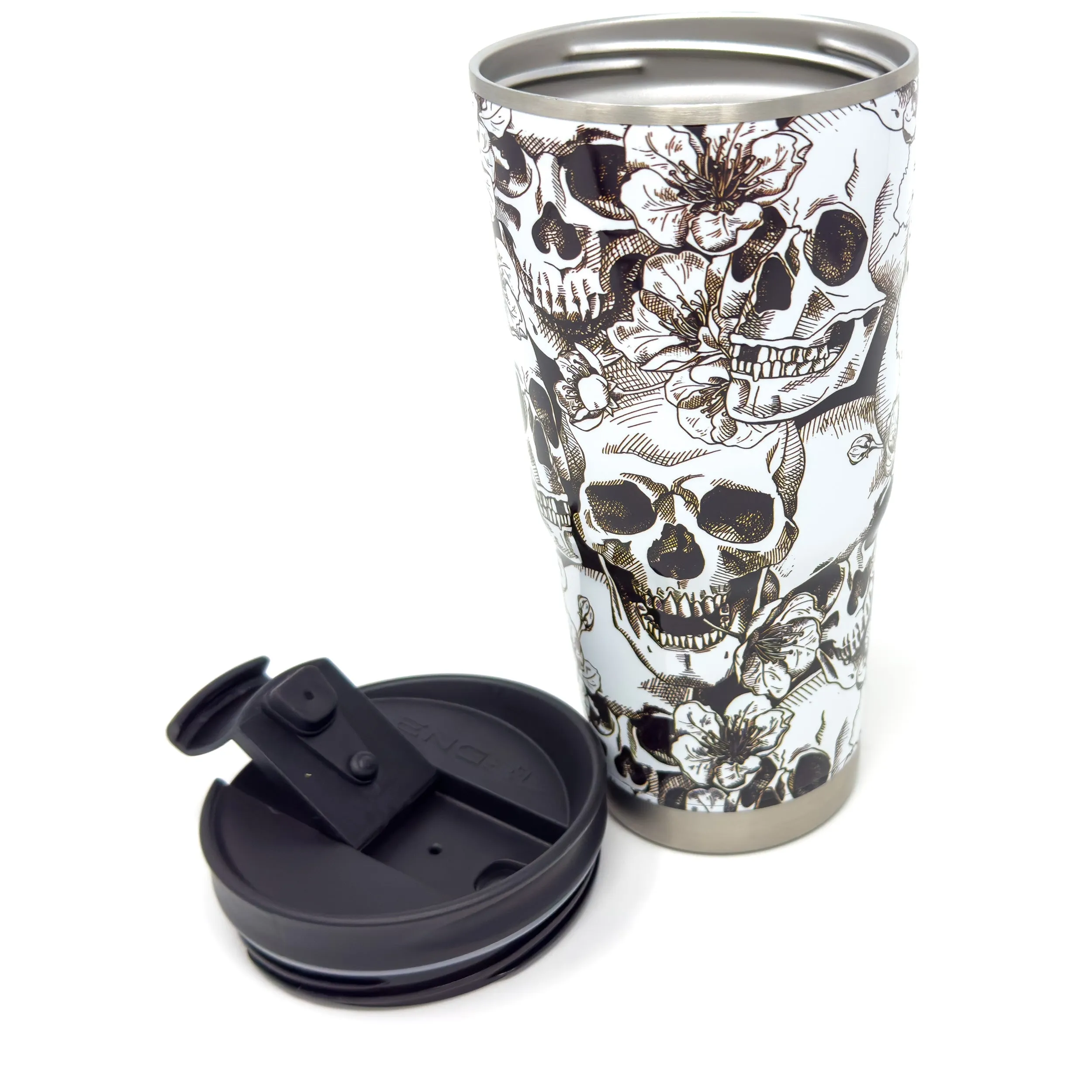 Engel White Skull 22oz Halloween Tumbler