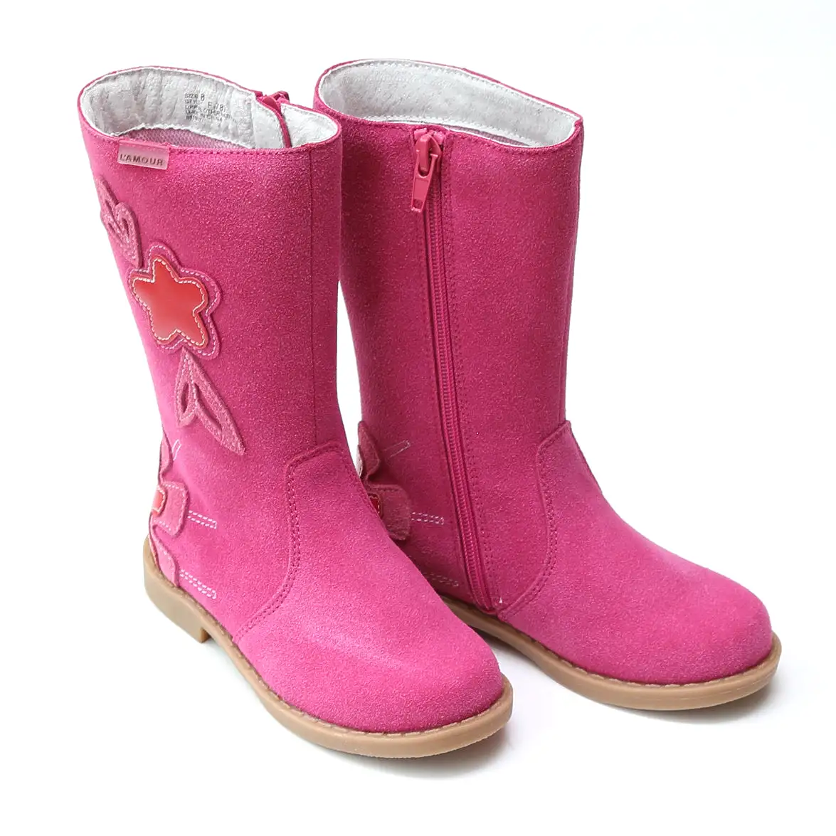 FINAL SALE - L'Amour Girls Tall Flower Fall Boot