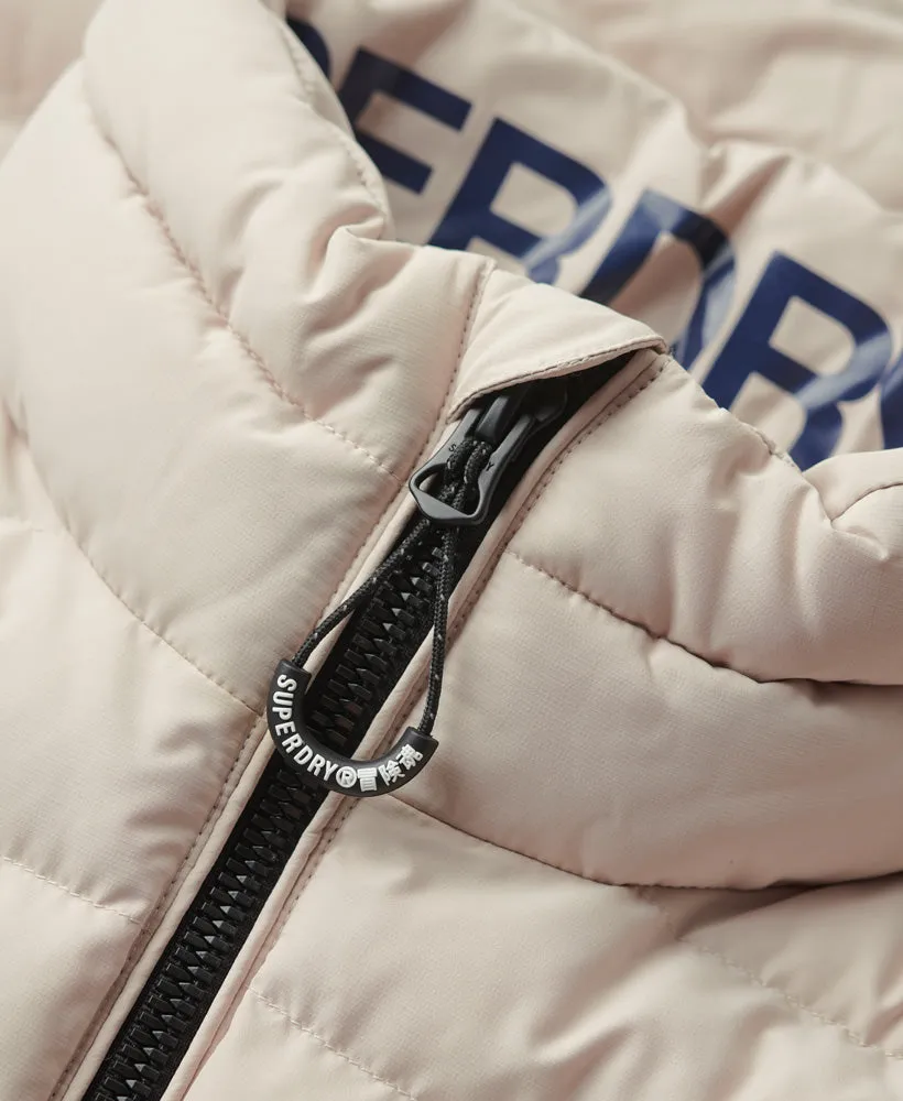 Fuji Printed Padded Jacket | Chateau Grey