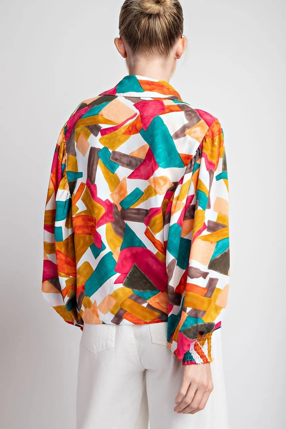 Geometric Printed Blouse