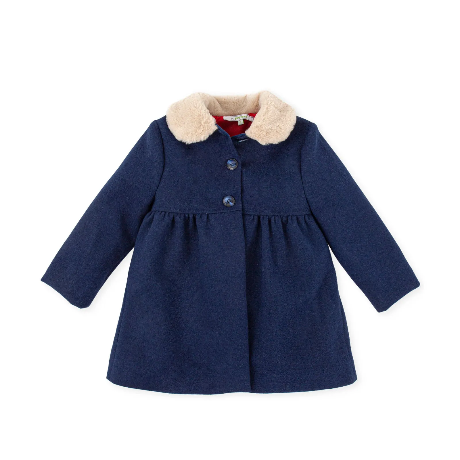 Girl E.Ldta. Cubismo Coat-Navy Blue