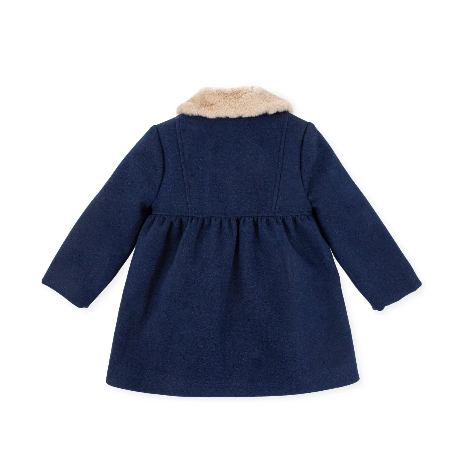 Girl E.Ldta. Cubismo Coat-Navy Blue