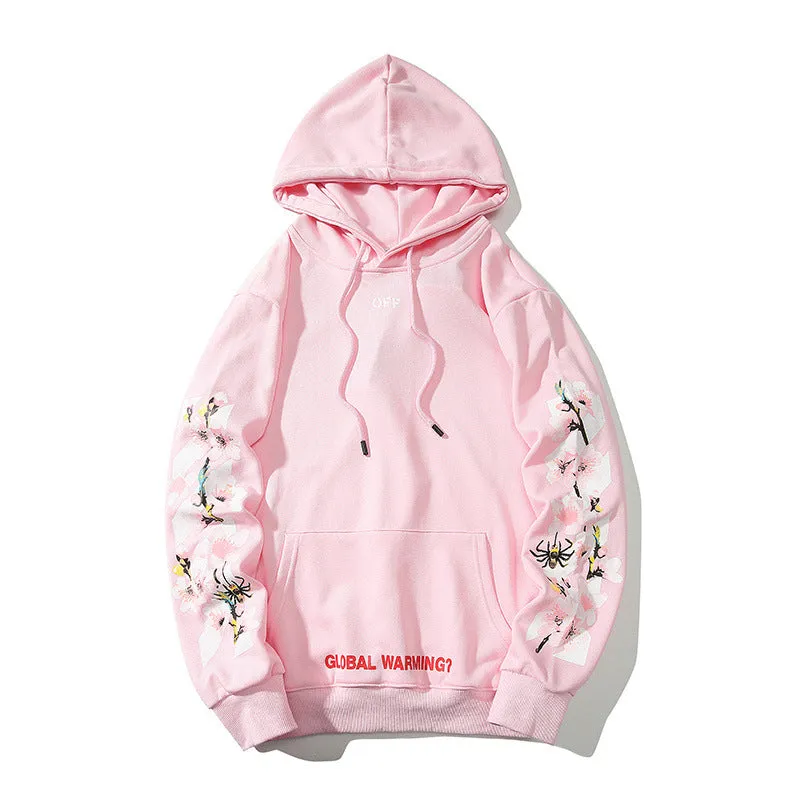 Global Warming White-Off Hoodie