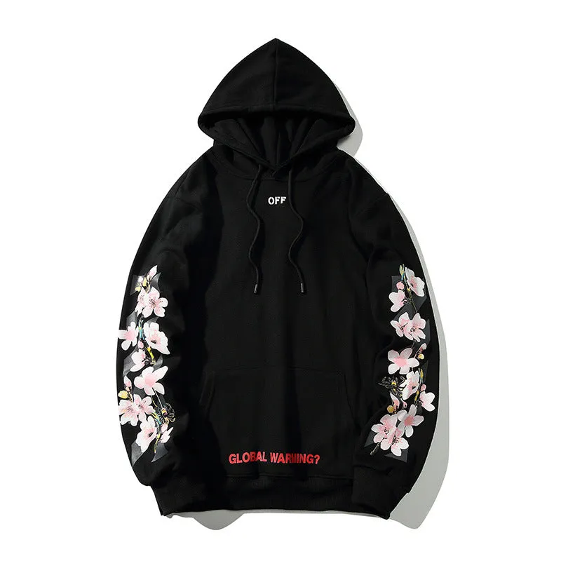 Global Warming White-Off Hoodie