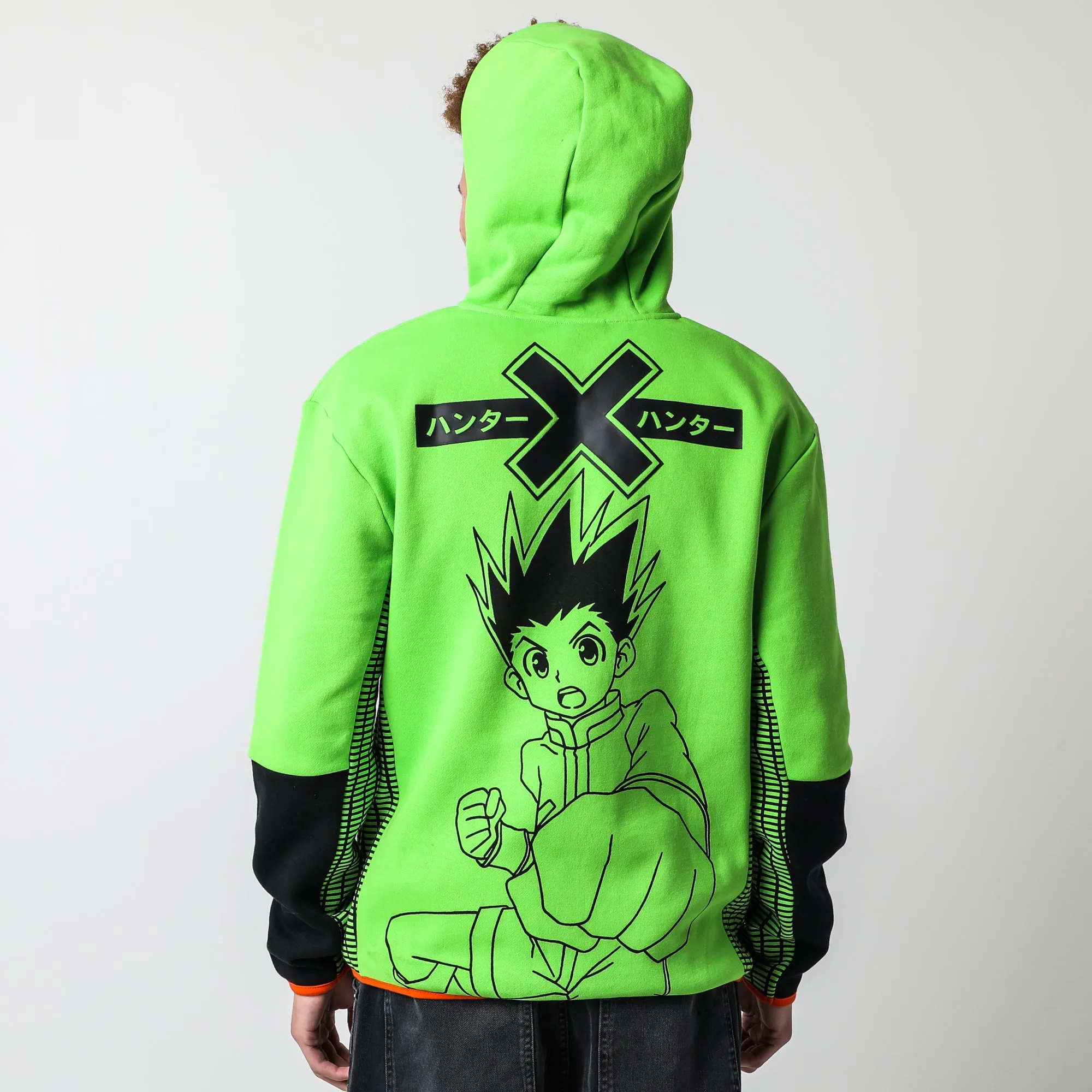 Gon Freecss Contrast Zip Hoodie