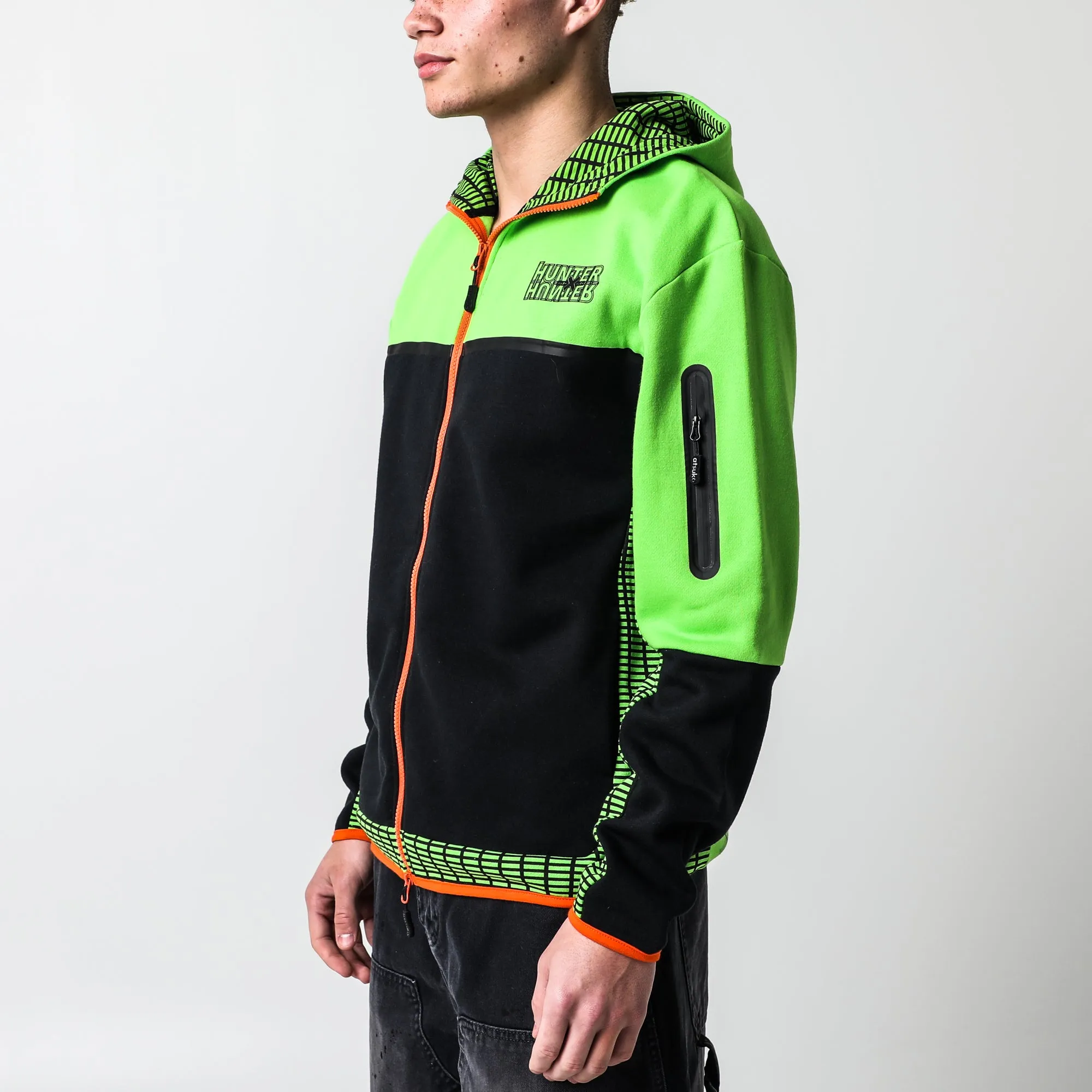 Gon Freecss Contrast Zip Hoodie