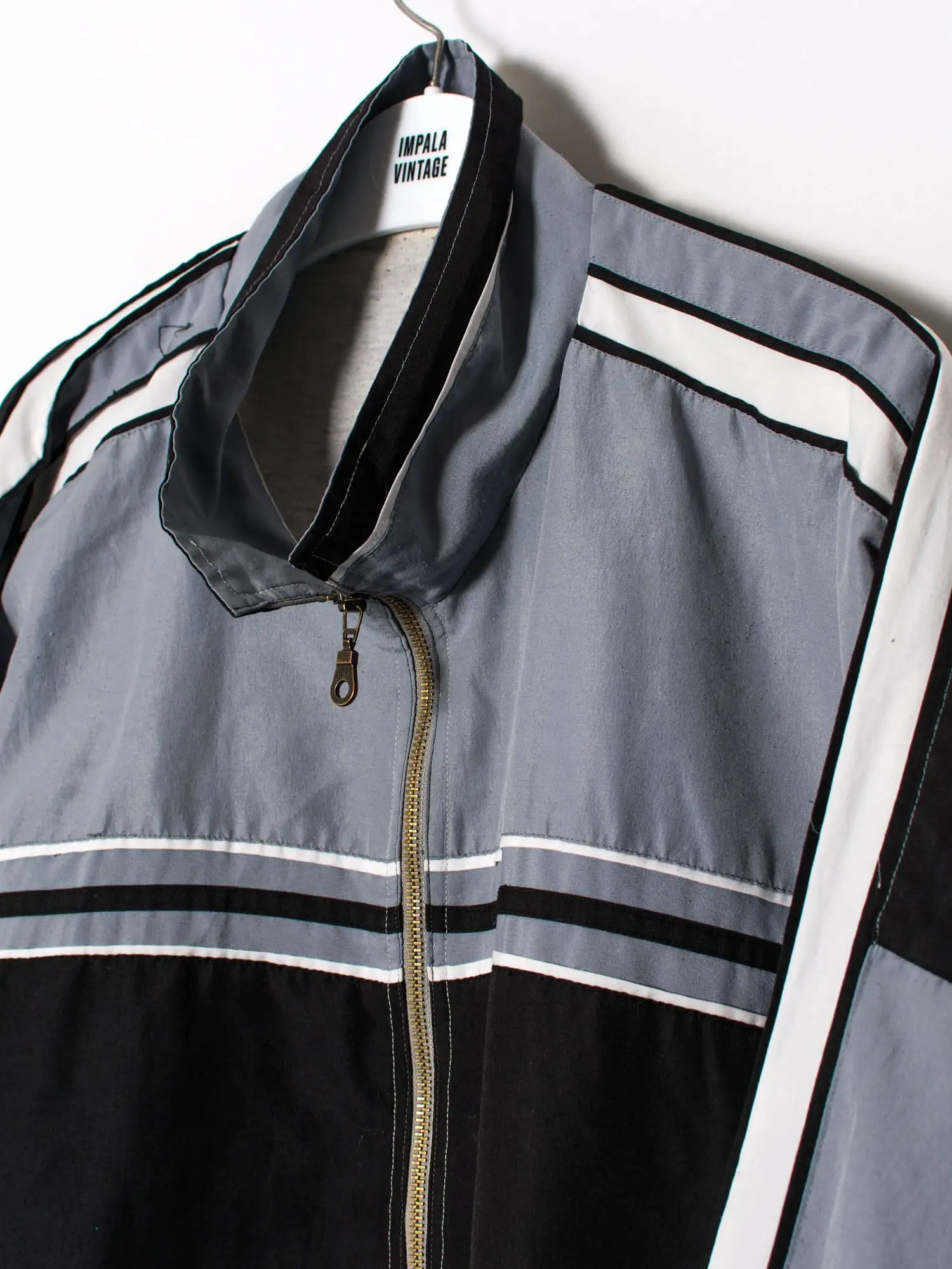 Grey Stripe Track Jacket