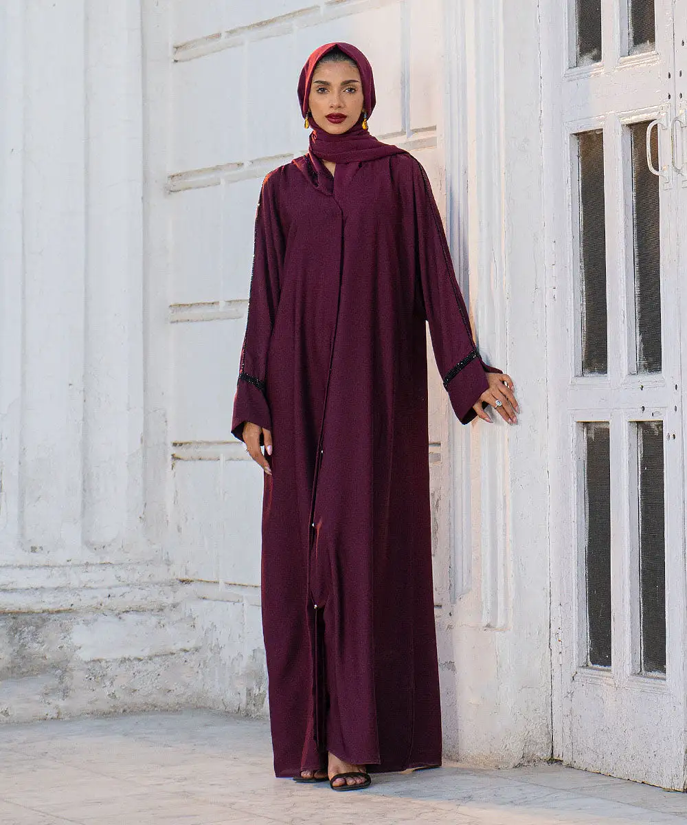 Hand Embellished Abaya Set