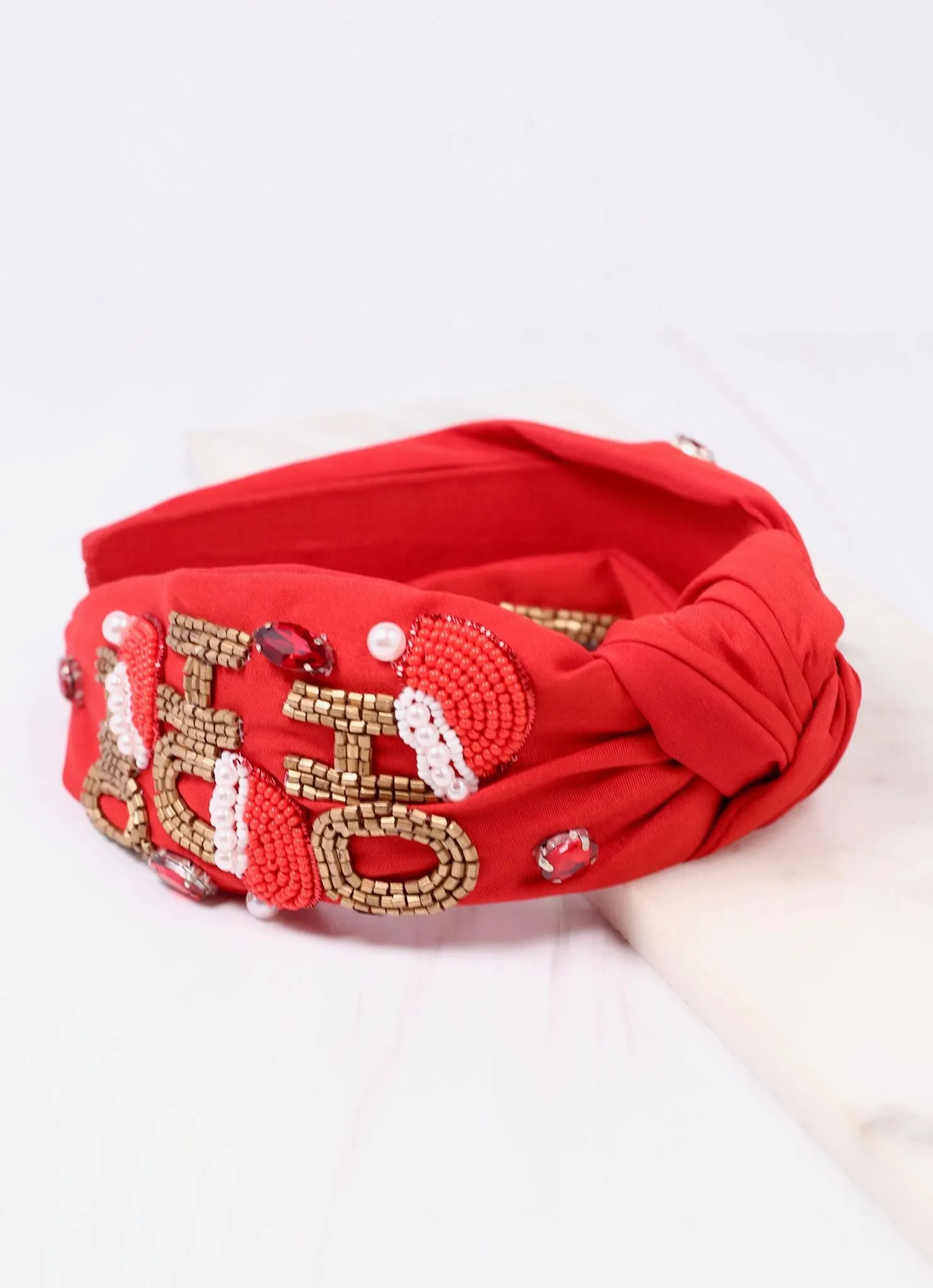 Ho Ho Ho Headband RED