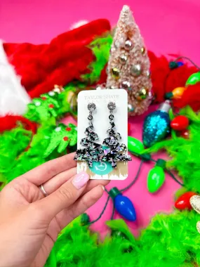 Holy Night Christmas Tree Earrings