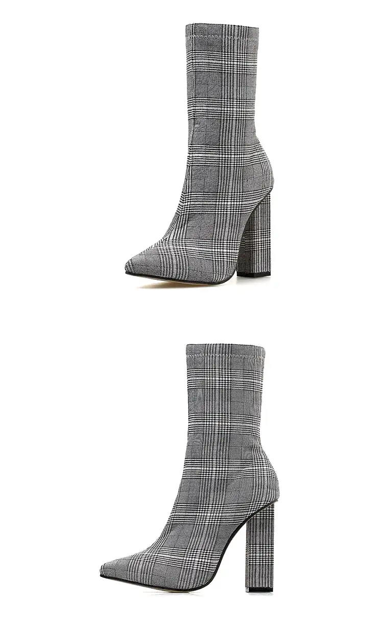 Hood Tweed Boots