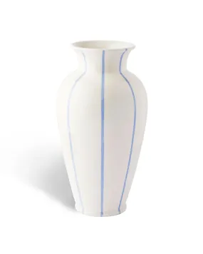 Jardin Large Hand-Painted Vase in Blue