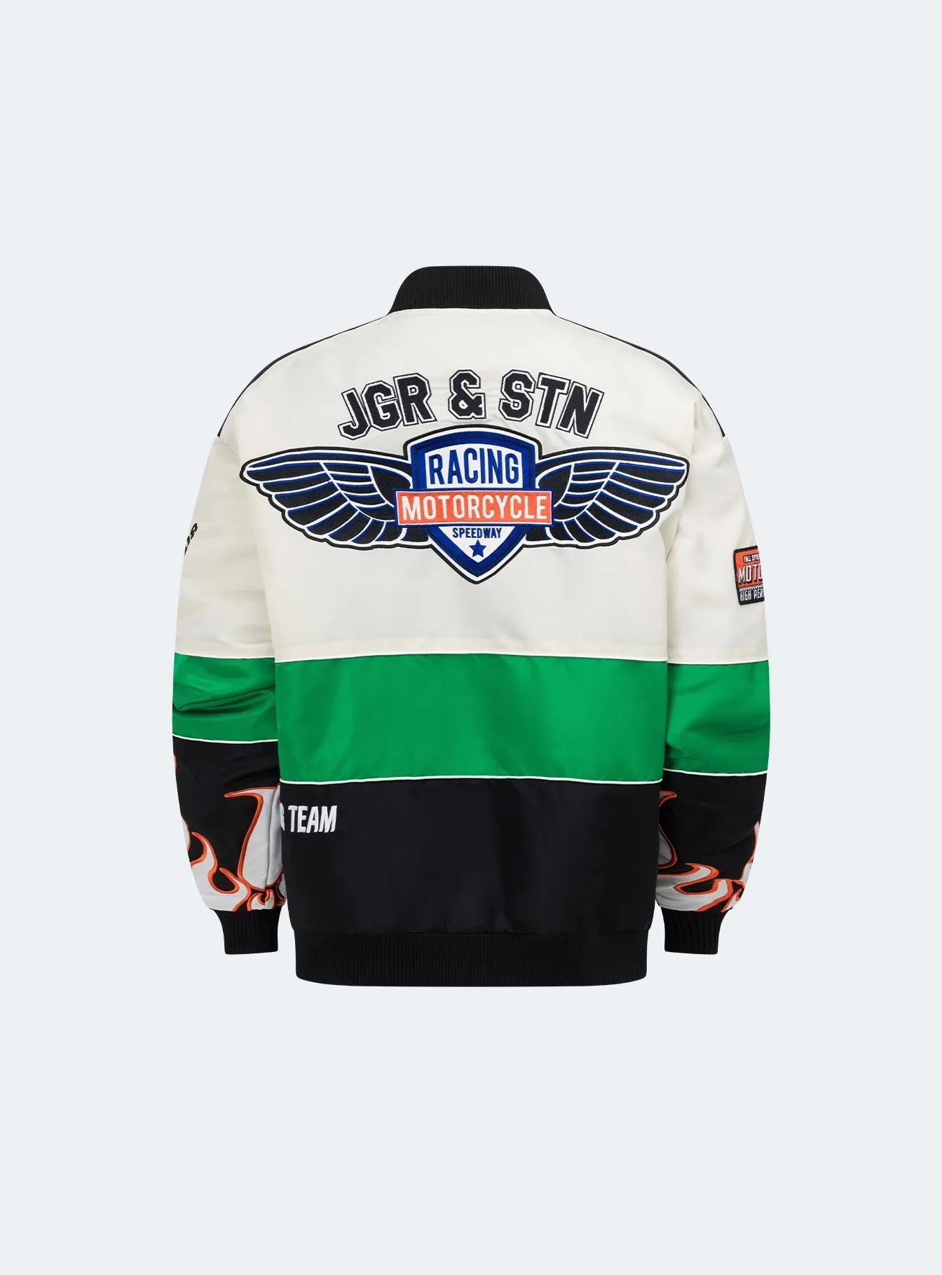 JGR & STN Axel Moto Jacket Ivory / Black