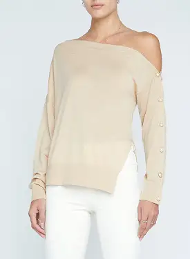 L’agence - Ledger Off Shoulder Top - Almond