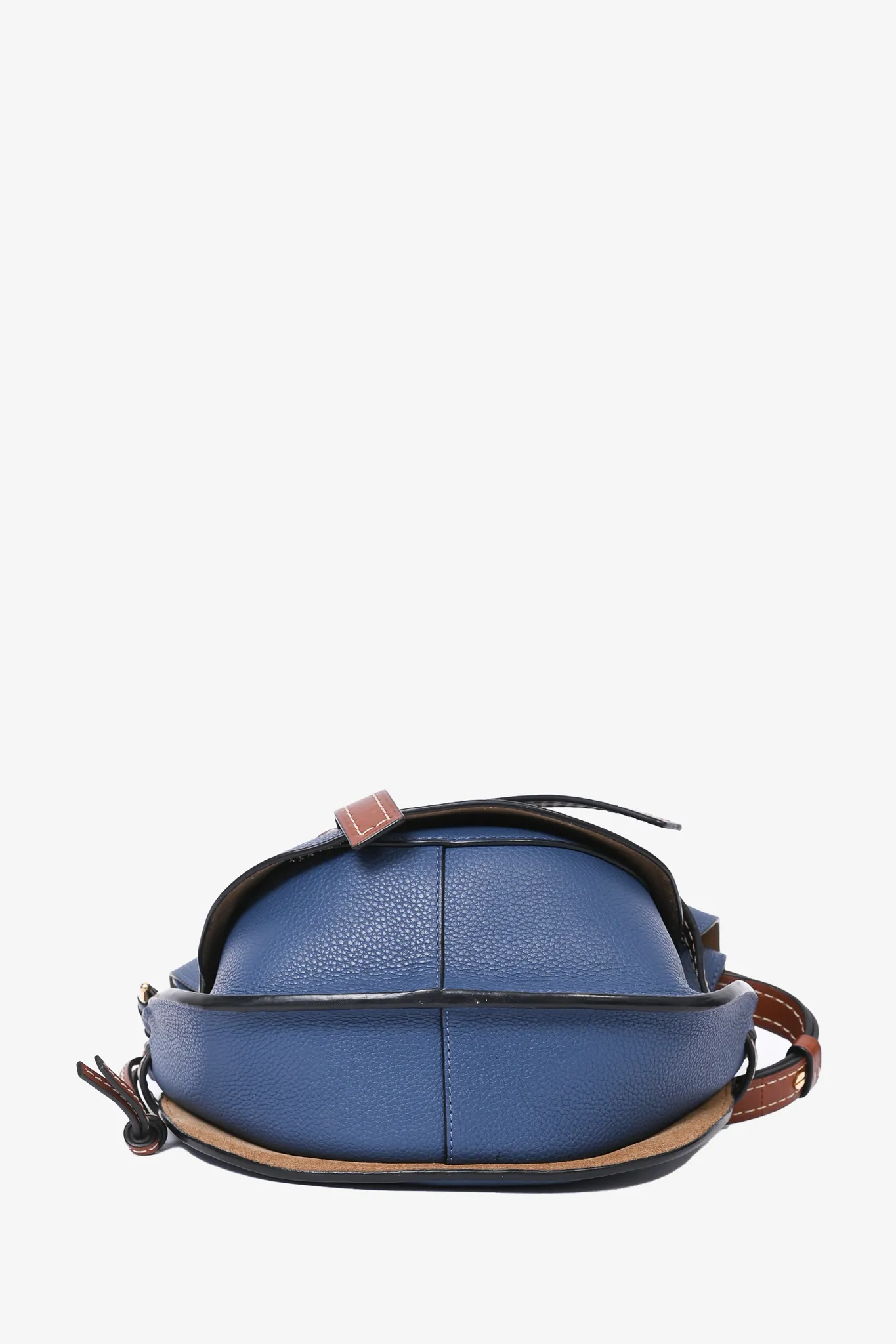 Loewe 2018 Blue/Tan Leather Small Gate Bag