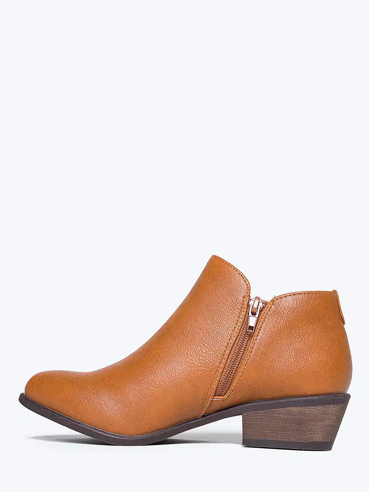 Low Heel Western Bootie