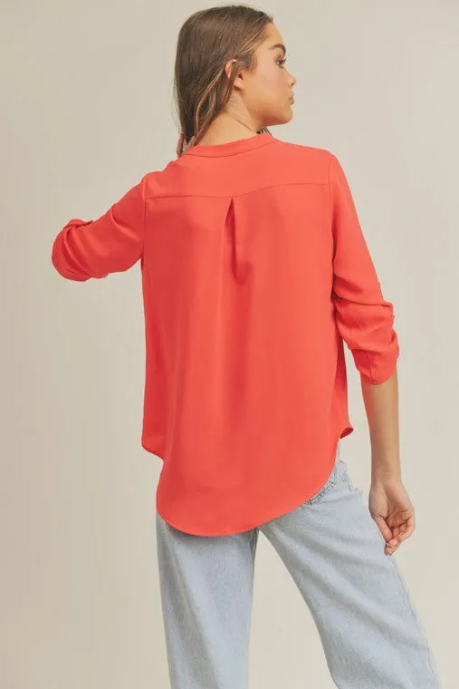 Lush V Neck Top